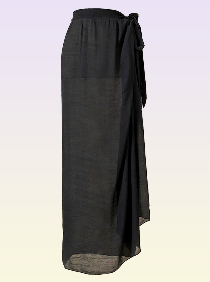 Linen Twist Side Tie Full Length Sarong