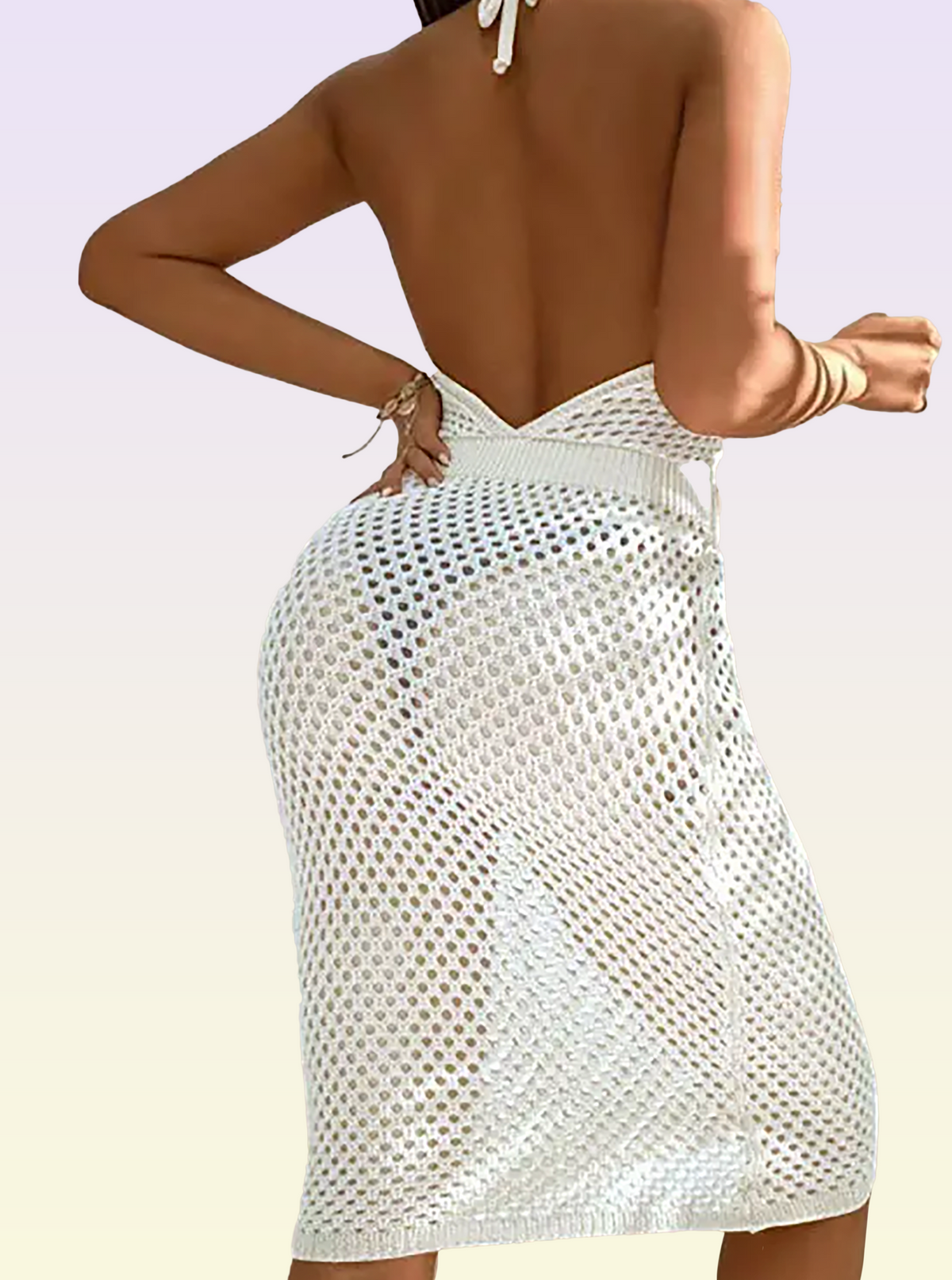 Crochet Halter Dress Vacation Vault Swim Crochet Halter Dress Vacation Vault Swim