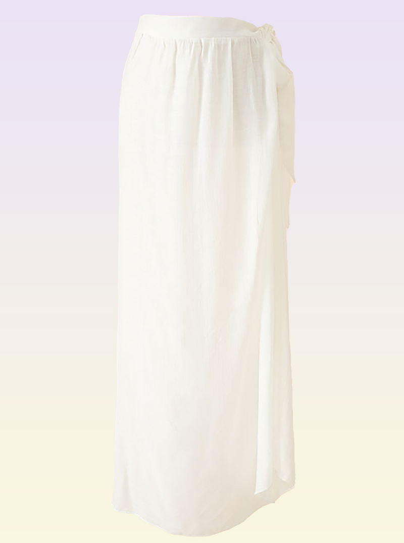 Linen Twist Side Tie Full Length Sarong