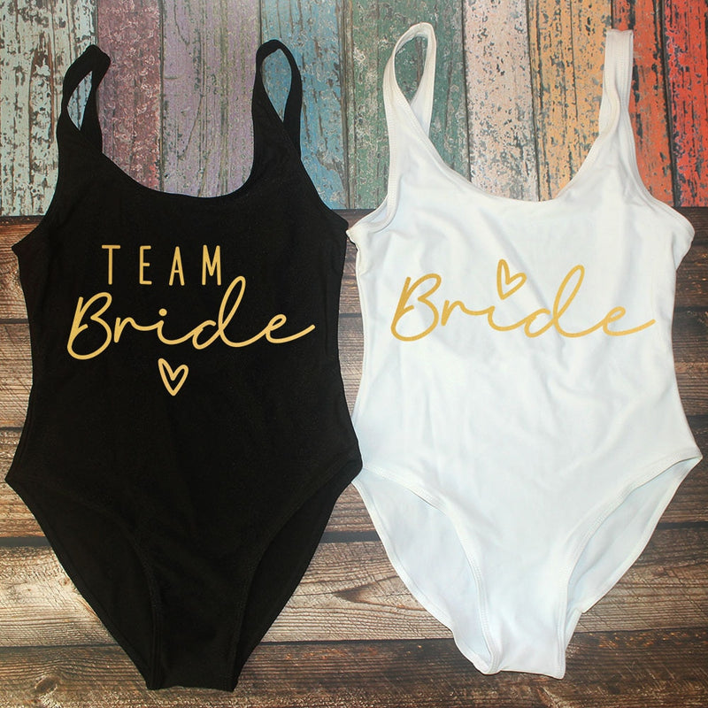Bride + Team Bride One Piece Suits
